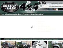 Tablet Screenshot of greenlane4x4.com